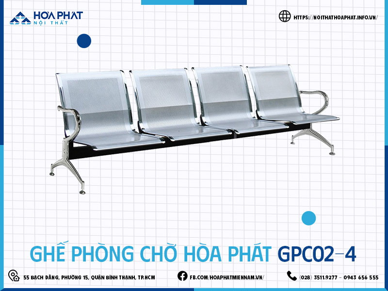 Ghế phòng chờ Hòa Phát HP5INFO GPC02-4