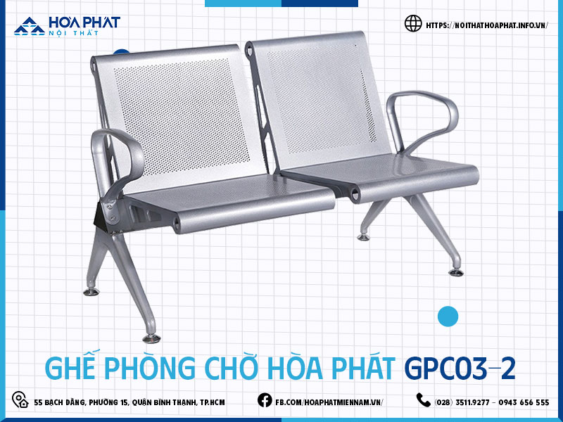 Ghế phòng chờ Hòa Phát HP5INFO GPC03-2