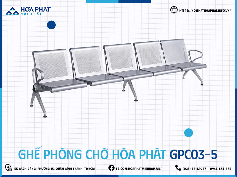 Ghế phòng chờ Hòa Phát HP5INFO GPC03-5