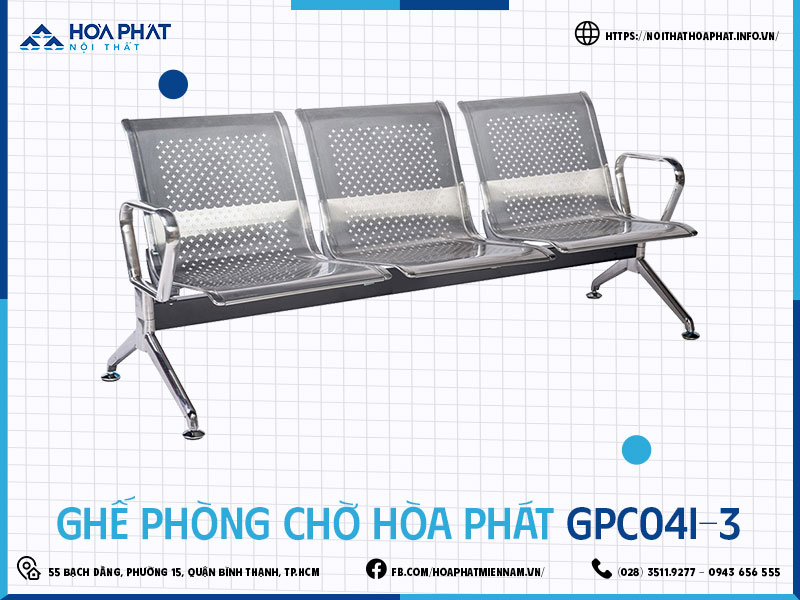 Ghế phòng chờ Hòa Phát HP5INFO GPC04I-3