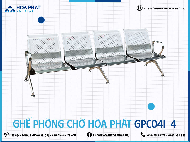 Ghế phòng chờ Hòa Phát HP5INFO GPC04I-4