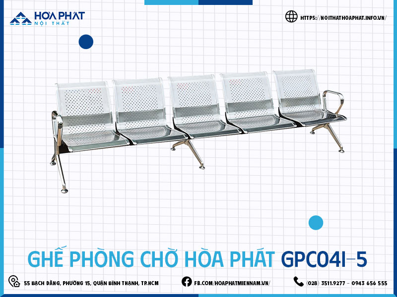 Ghế phòng chờ Hòa Phát HP5INFO GPC04I-5