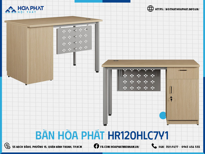 Bàn Làm Việc Hộc Liền HR120HLC7Y1