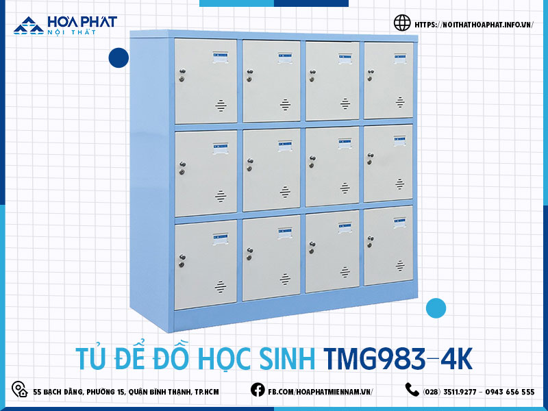 Tủ để đồ học sinh Hòa Phát HP5INFO TMG983-4K