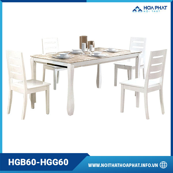 Bàn ghế ăn Hòa Phát HP5INFO HGB60-HGG60