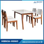 Bàn ghế ăn Hòa Phát HP5INFO HGB63A-HGG63