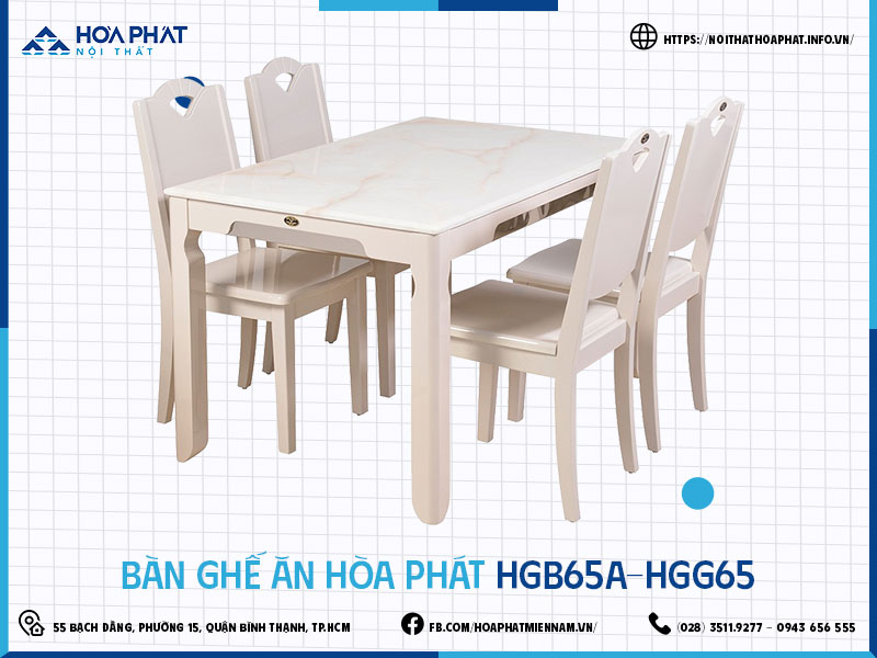 Bàn ghế ăn Hòa Phát HP5INFO HGB65A-HGG65