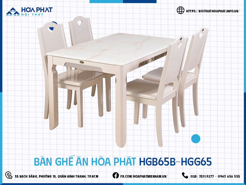 Bàn ghế ăn Hòa Phát HP5INFO HGB65B-HGG65