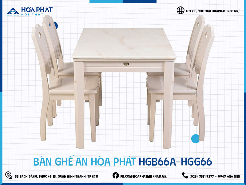 Bàn ghế ăn Hòa Phát HP5INFO HGB66A-HGG66