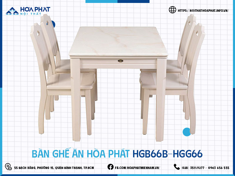 Bàn ghế ăn Hòa Phát HP5INFO HGB66B-HGG66