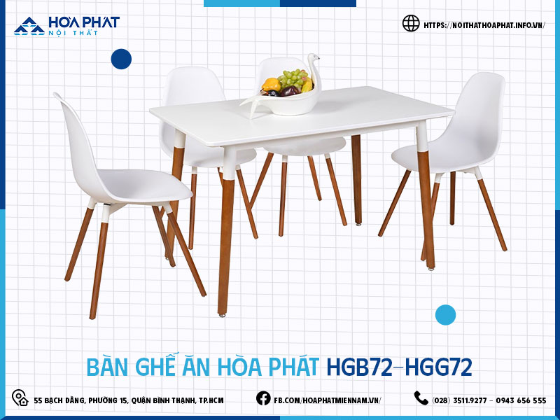 Bàn ghế ăn Hòa Phát HP5INFO HGB72-HGG72