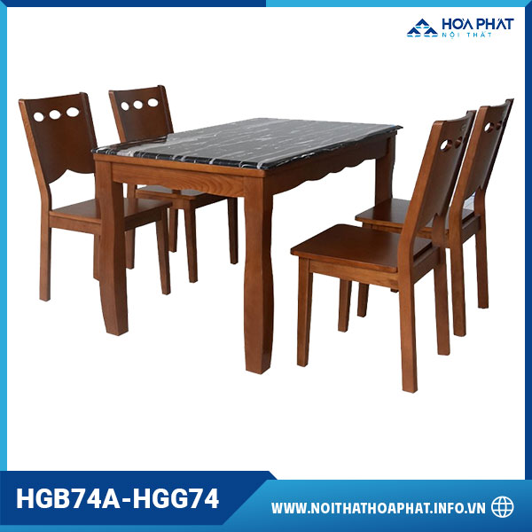 Bàn ghế ăn Hòa Phát HP5INFO HGB74A-HGG74