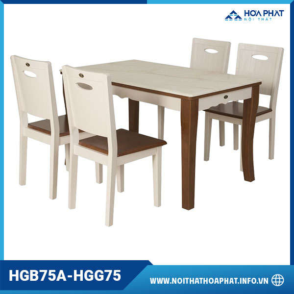 Bàn ghế ăn Hòa Phát HP5INFO HGB75A-HGG75