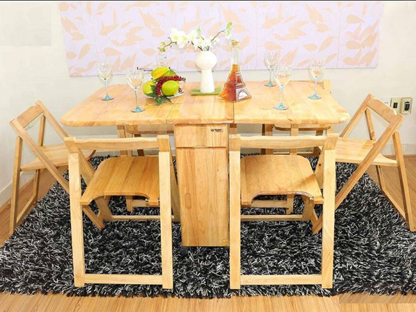 10 mẫu bàn ăn thông minh gỗ sồi đẹp và bền đẹp
