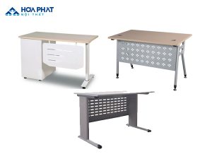 bàn làm việc chân sắt 1m6 hòa phát