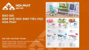 Báo giá Bàn ghế học sinh tiểu học Hòa Phát