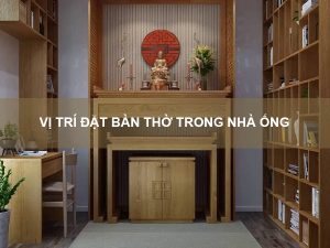 vị trí đặt bàn thờ trong nhà ống