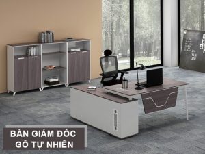 bàn giám đốc gỗ công nghiệp