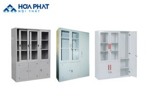 Tủ sắt văn phòng 3 buồng hòa phát