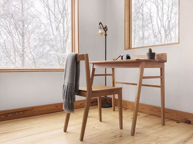 bàn làm việc tại nhà bằng gỗ