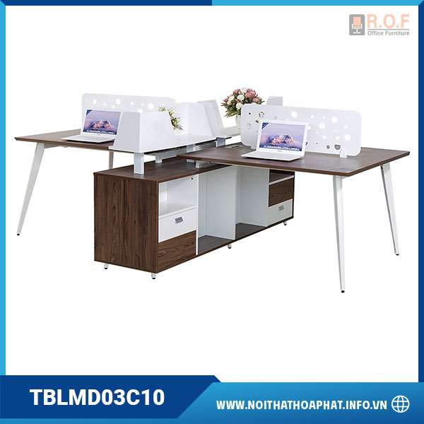 Cụm Bàn Làm Việc 4 Người TBLMD03C10