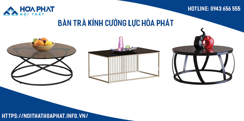 Bàn trà kính cường lực