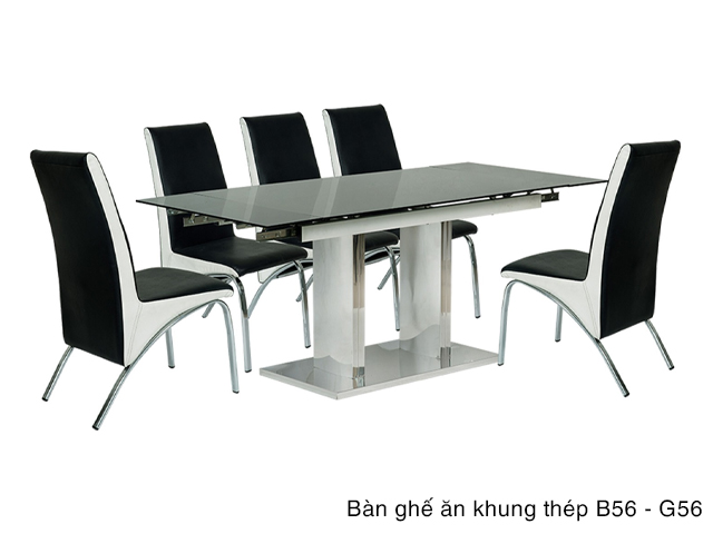 bộ bàn ăn 6 ghế hòa phát B56-G56