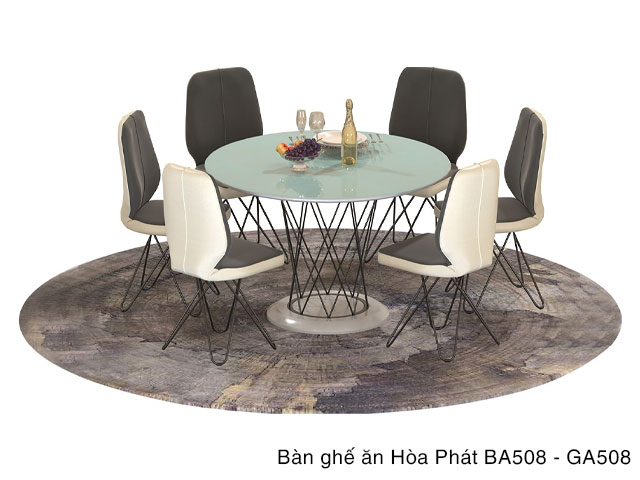 bộ bàn ăn 6 ghế hiện đại BA508-GA508