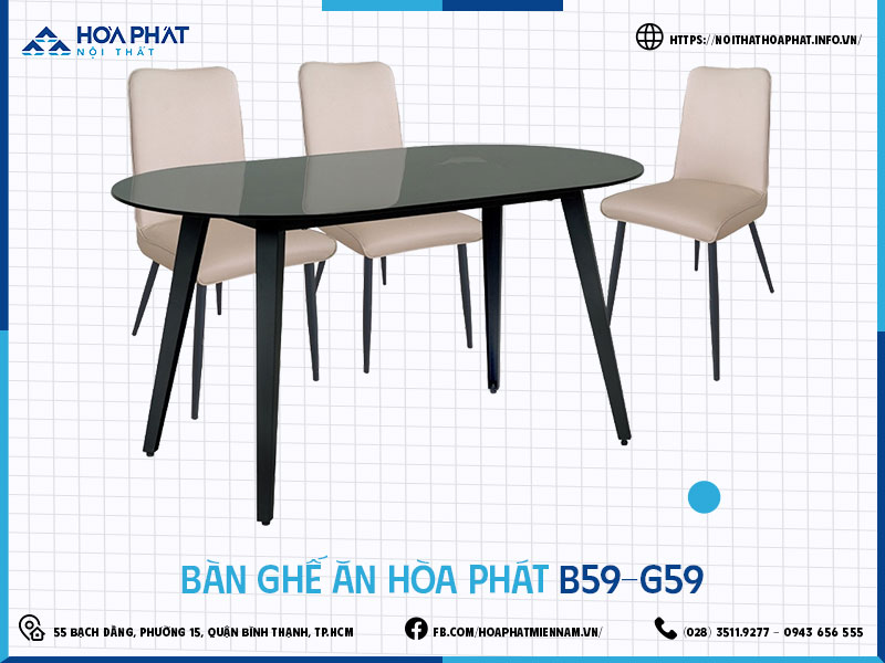 Bàn ghế ăn Hòa Phát HP5INFO B59-G59