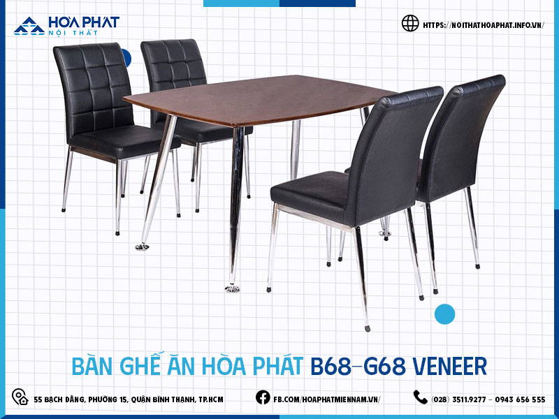 Bàn ghế ăn Hòa Phát HP5INFO B68-G6 VENEER