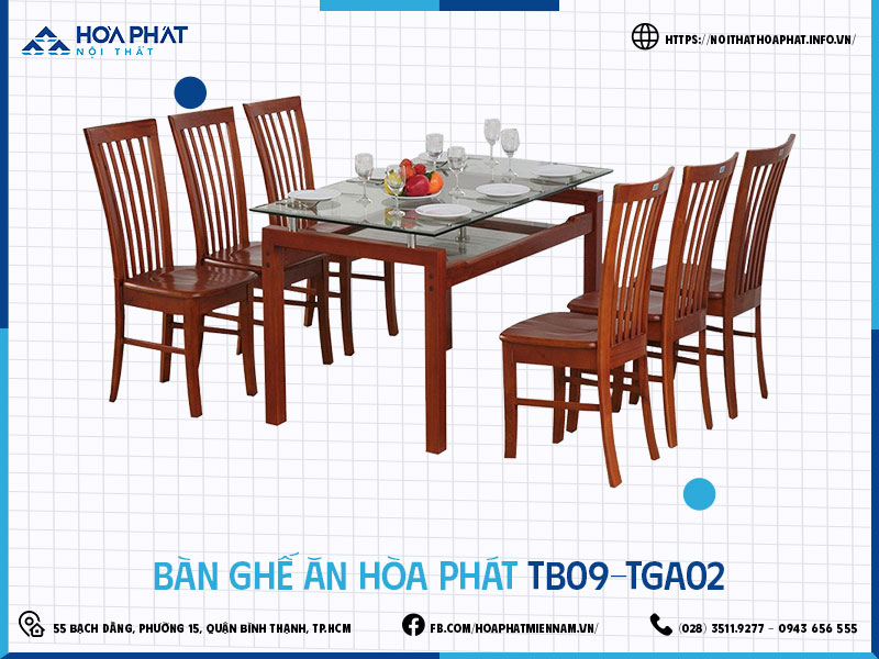 Bàn ghế ăn Hòa Phát HP5INFO TB09-TGA02
