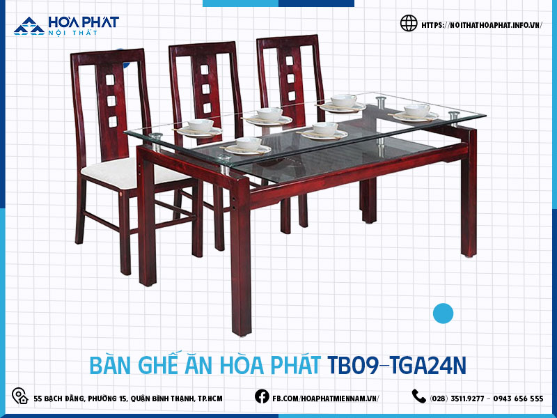 Bàn ghế ăn Hòa Phát HP5INFO TB09-TGA24N