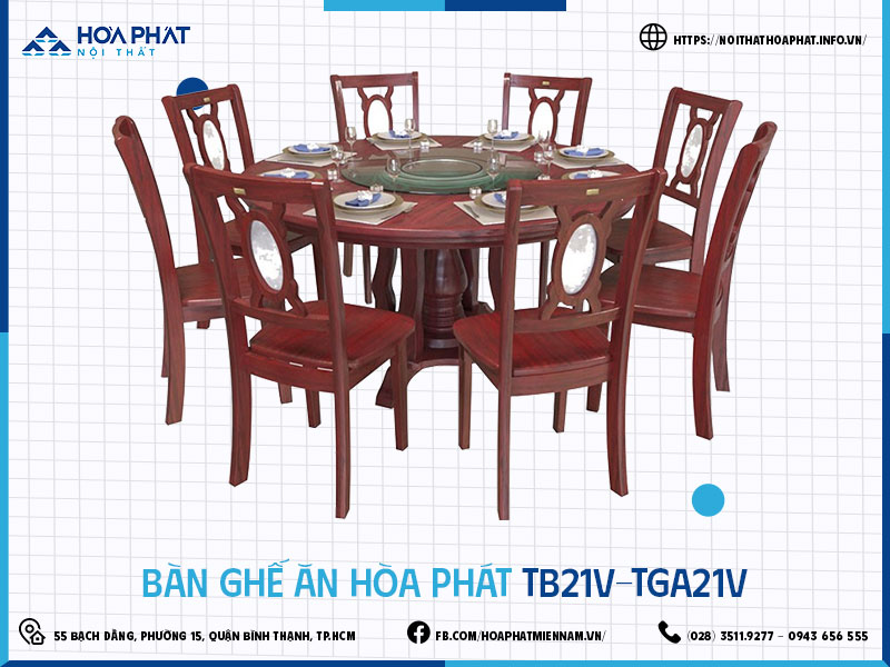 Bàn ghế ăn Hòa Phát HP5INFO TB21V-TGA21V