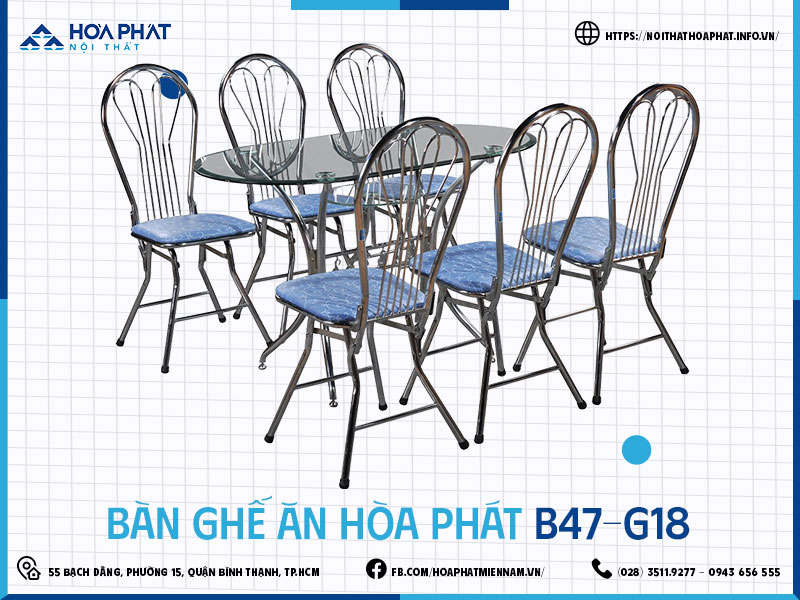 Bàn ghế ăn Hòa Phát HP5INFO B47-G18
