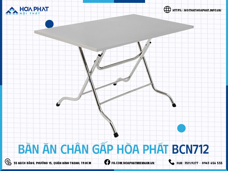 Bàn ăn chân gấp Hòa Phát HP5INFO BCN712
