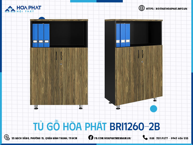 Tủ gỗ Hòa Phát HP5INFO BRI1260-2B