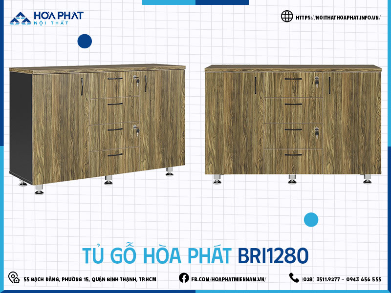 Tủ gỗ Hòa Phát HP5INFO BRI1280