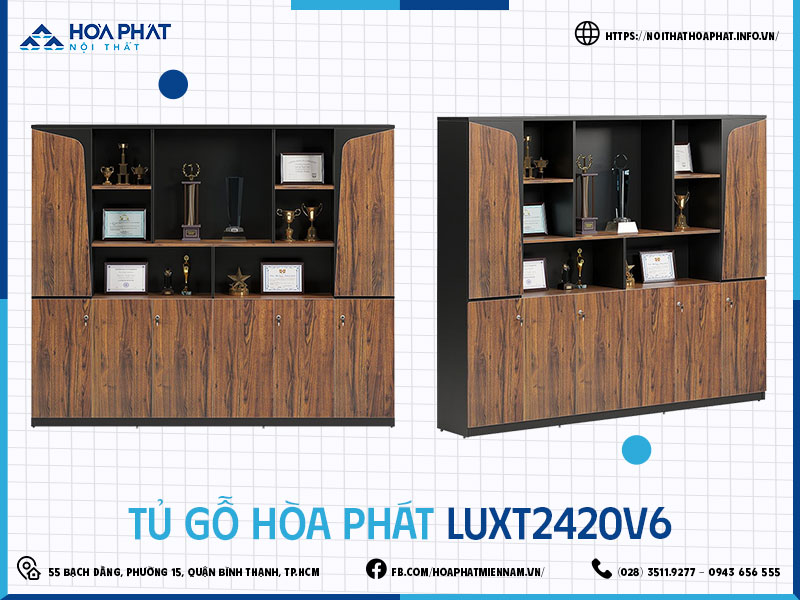 Tủ gỗ Hòa Phát HP5INFO LUXT2420V6