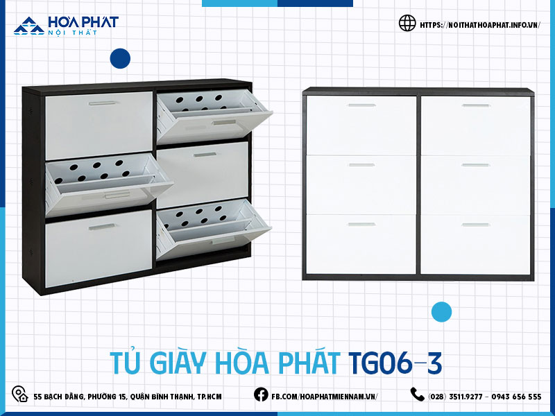 Tủ giày Hòa Phát HP5INFO TG06-3