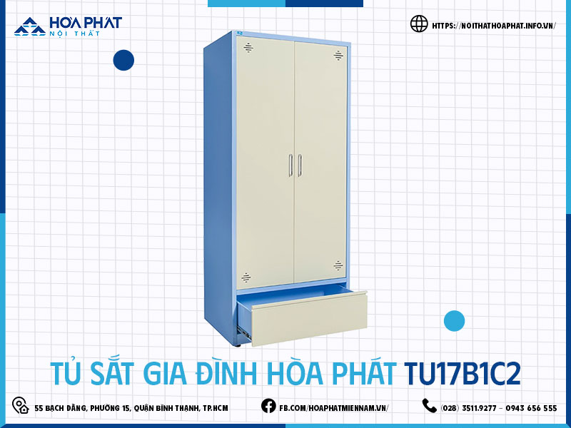 Tủ sắt gia đình Hòa Phát HP5INFO TU17B1C2