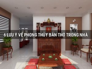 phong thủy bàn thờ trong nhà