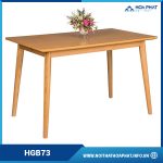 Bàn Ăn Chân Gỗ Tự Nhiên HGB73