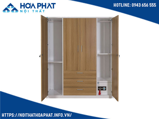 tủ sắt vân gỗ TU18B3C4