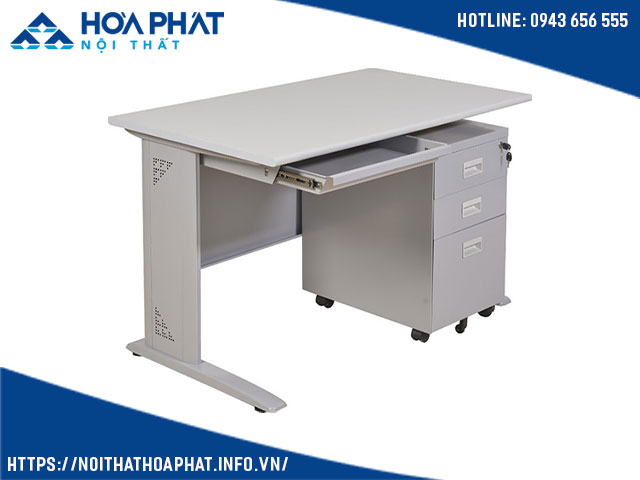 Bàn gỗ chân sắt 1m8 hòa phát HU18