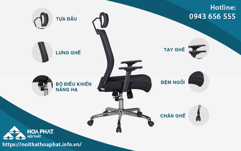 Ghế Ergonomic Hòa Phát