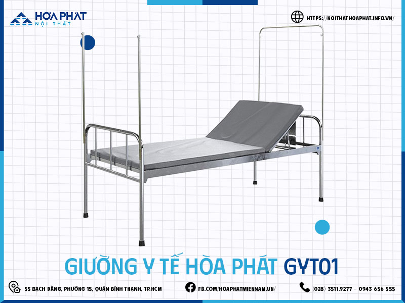 Giường y tế Hòa Phát HP5INFO GYT01