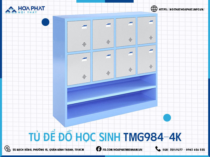 Tủ đựng đồ học sinh Hòa Phát HP5INFO TMG984-4K