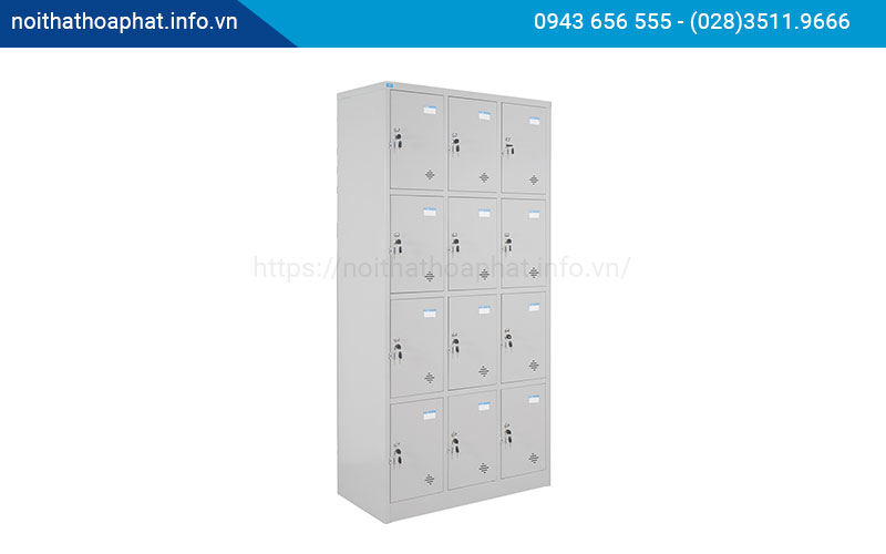 Tủ locker cho công nhân TU984-3K - noithathoaphat.info.vn