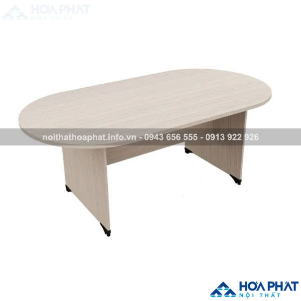 Mẫu bàn họp 4 người oval gỗ ATH1810OV