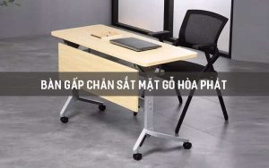 Bàn gấp chân sắt mặt gỗ hòa phát hp5info